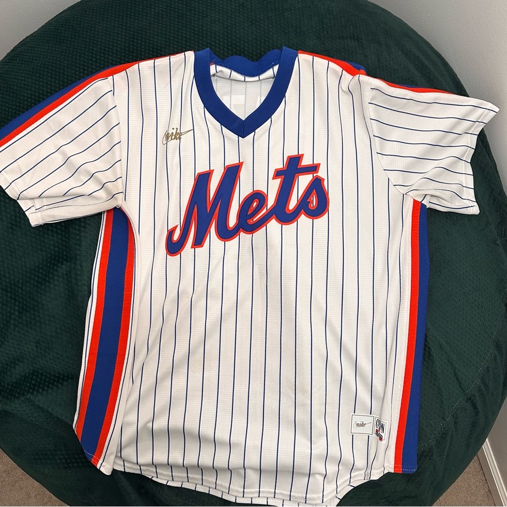 Men’s New York Mets Mike Piazza Nike White Home Cooperstown Collection Jersey